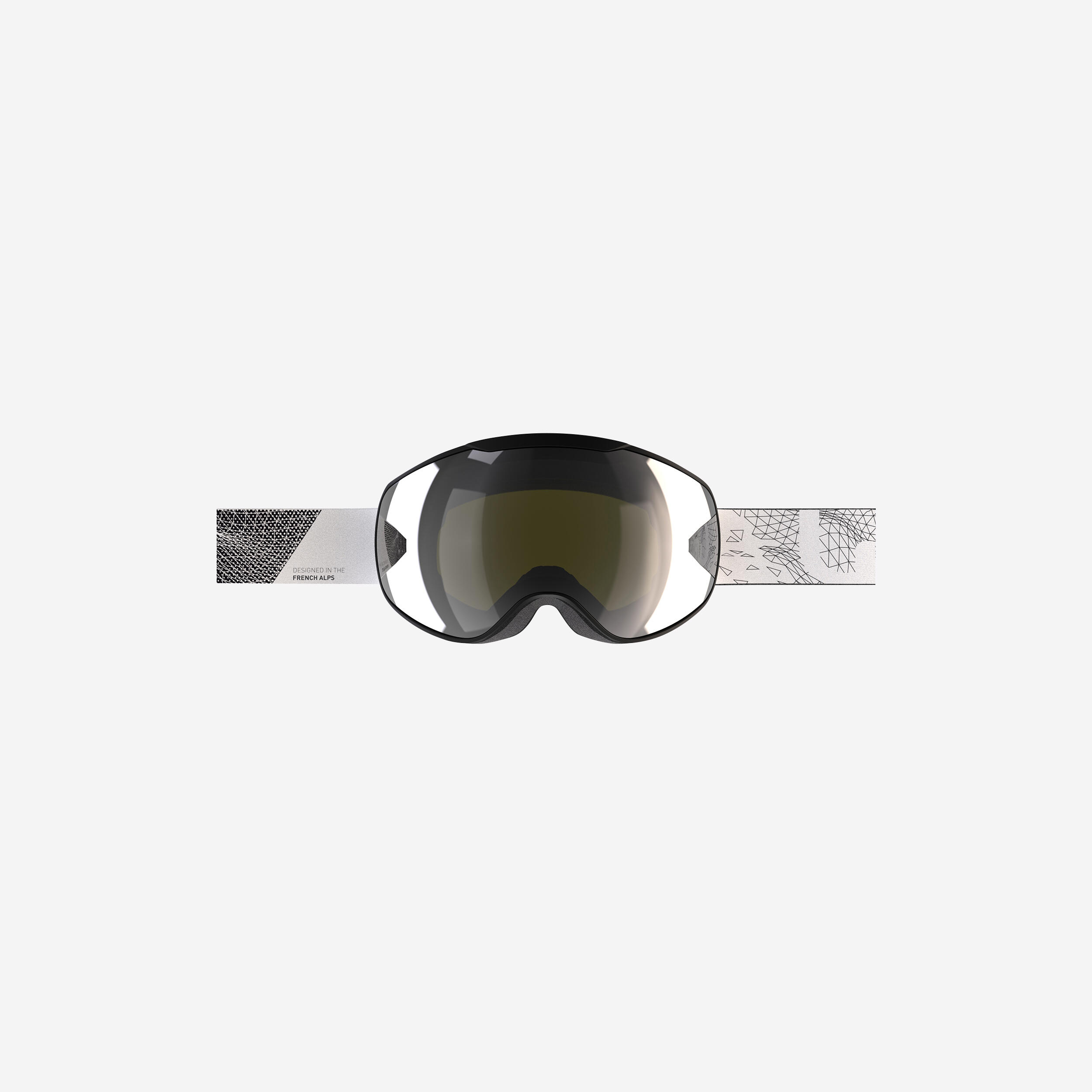 WEDZE KIDS’ AND ADULT SKIING AND SNOWBOARDING GOGGLES GOOD WEATHER - G 900 S3 - BLACK