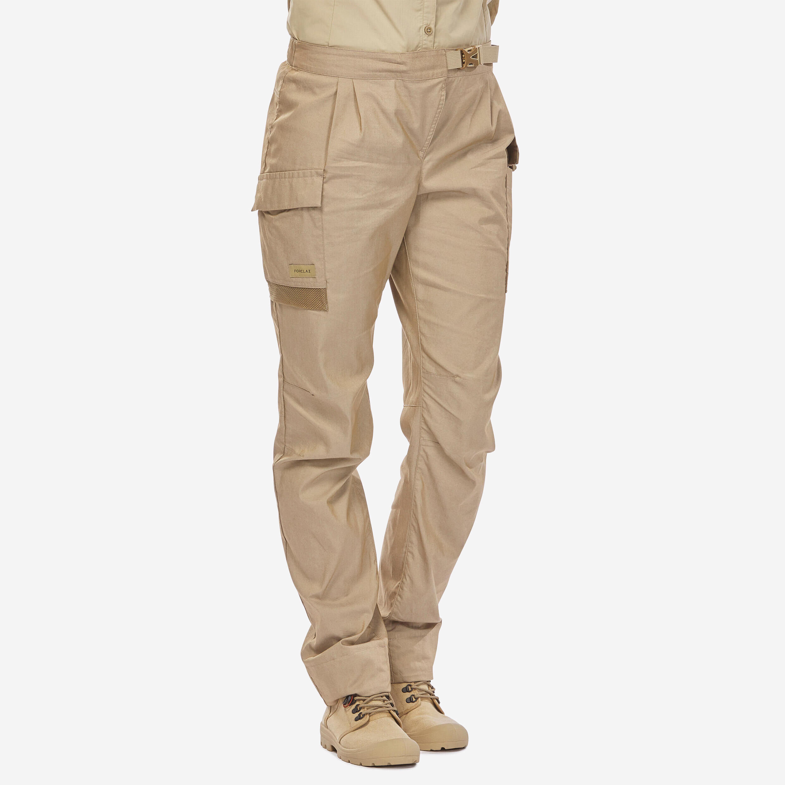 FORCLAZ Women’s Anti-UV Desert Trekking Trousers DESERT 900  Beige