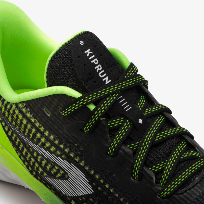 Chaussures de running Enfant - KIPRUN K500 FAST noires et jaunes
