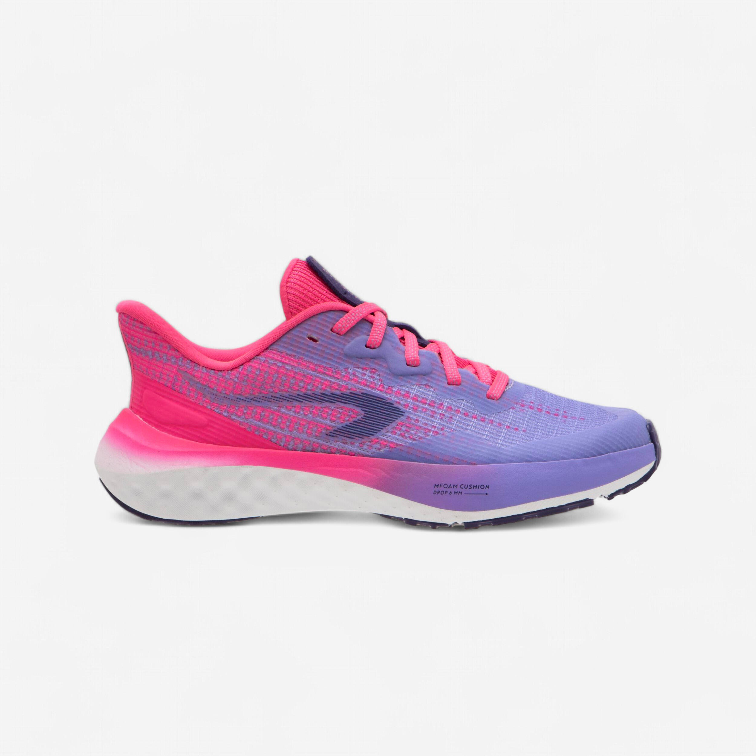 Scarpe running bambino K 500 FAST lilla rosa KIPRUN Decathlon