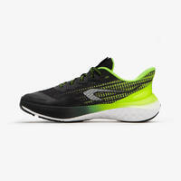 Chaussures de running Enfant - KIPRUN K500 FAST noires et jaunes