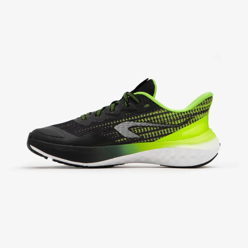 Chaussures de running Enfant - KIPRUN K500 FAST noires et jaunes