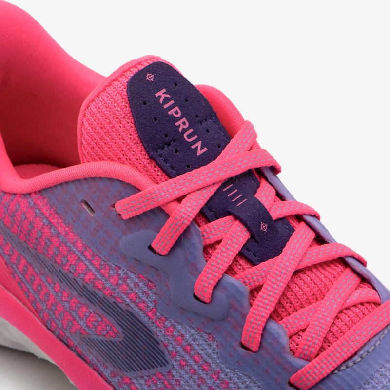 Calçado de corrida criança - KIPRUN K500 FAST violeta e rosa