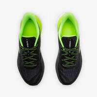 Chaussures de running Enfant - KIPRUN K500 FAST noires et jaunes