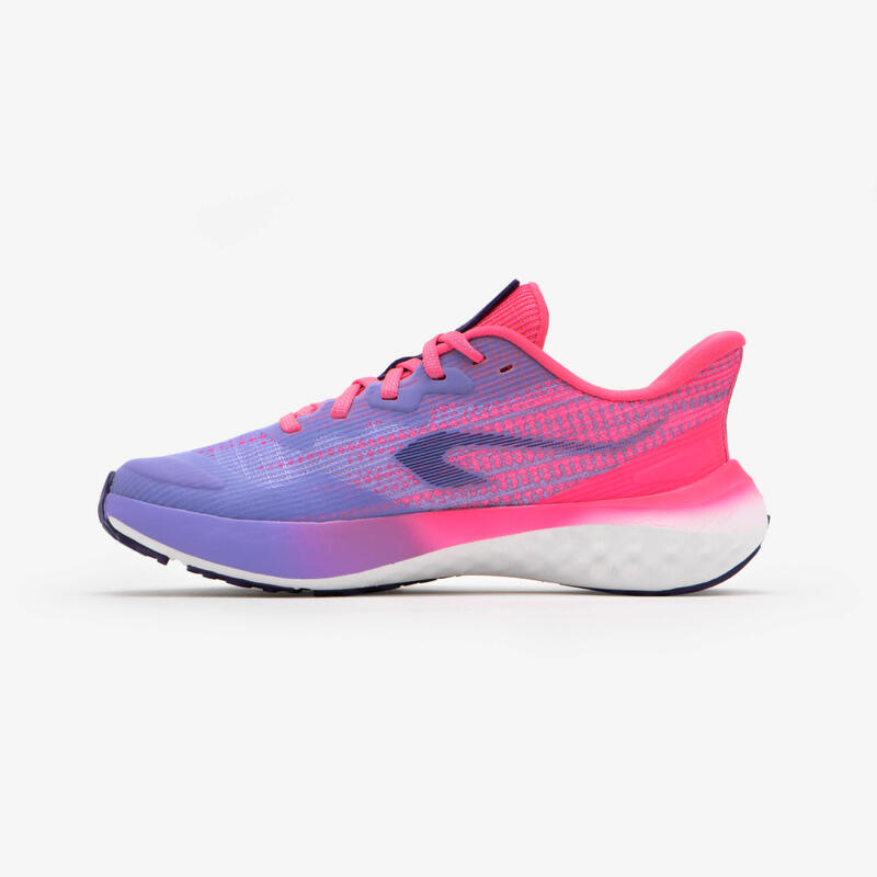 Zapatillas running Niños - KIPRUN K500 FAST violetas y rosas