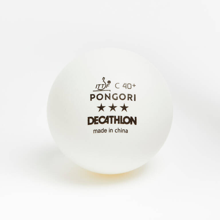 Table Tennis Balls TTB 900C 40+ 3* x 4 - White