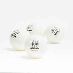 Table Tennis Balls TTB 900C 40+ 3* x 4 - White