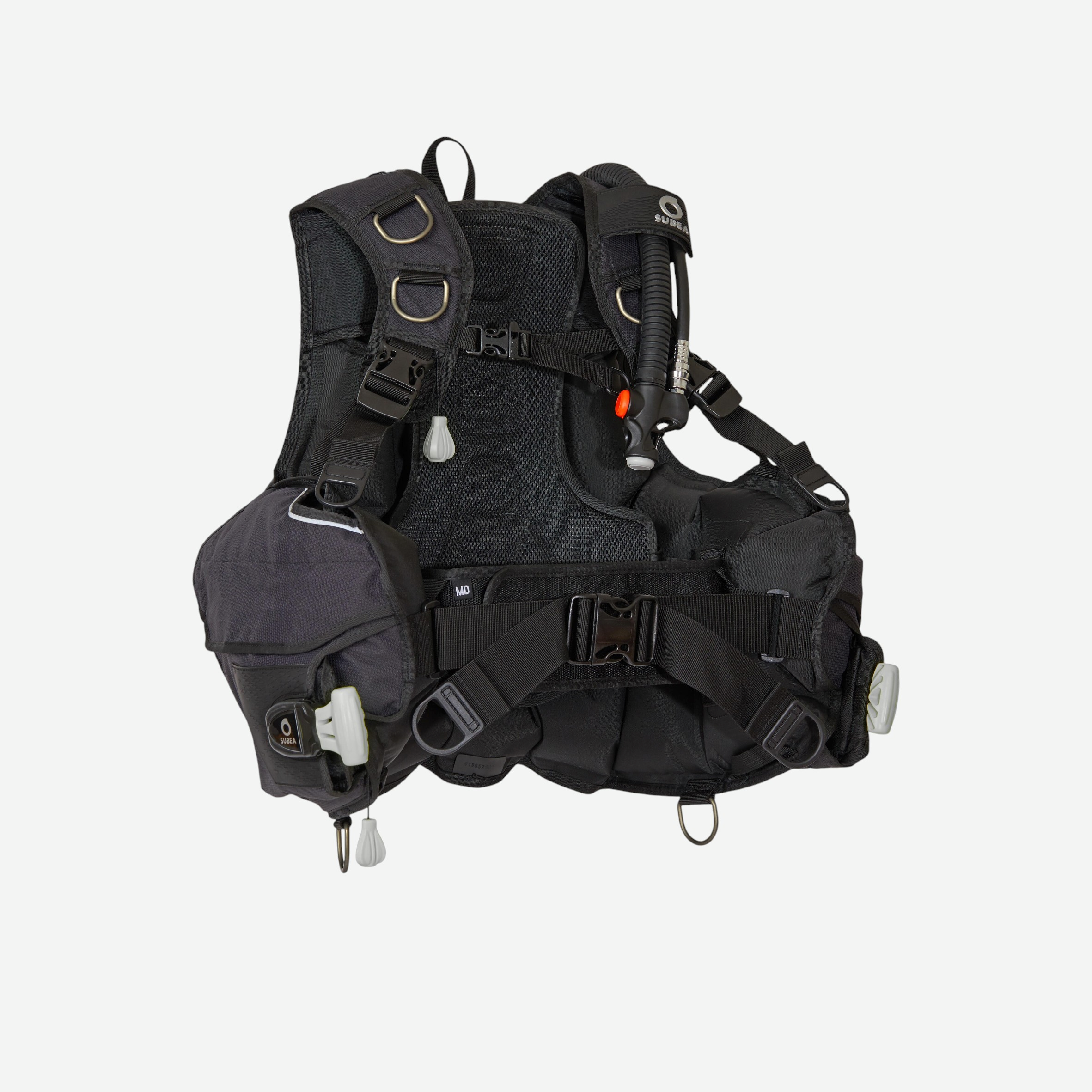 Gilet stabilisateur de plongée sous-marine scd 500 noir gris - Plongée - SUBEA- Clubs - Entreprises - Collectivités - Associations