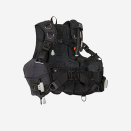 Gilet stabilisateur de plongée sous-marine scd 500 noir gris