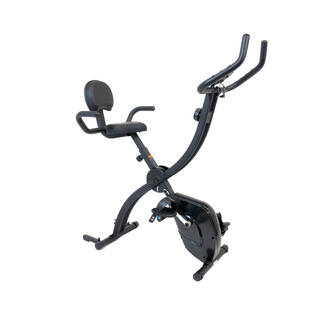 Foldable and quiet exercise bike, X bike