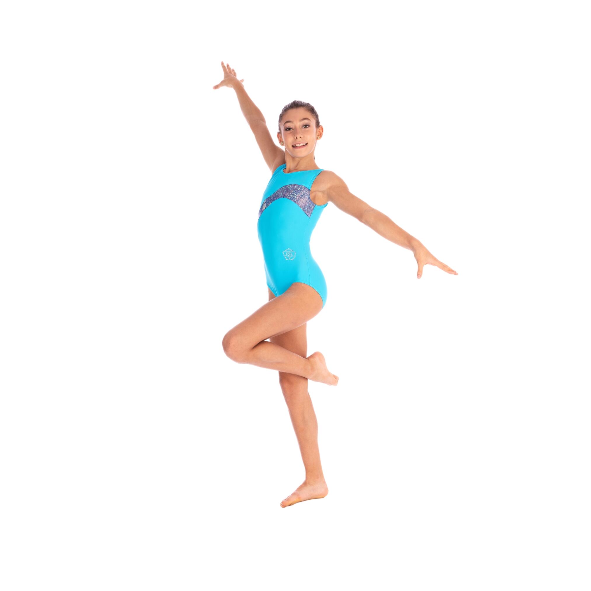 Body bambina ginnastica Sigoa circle Azzurro 2/5