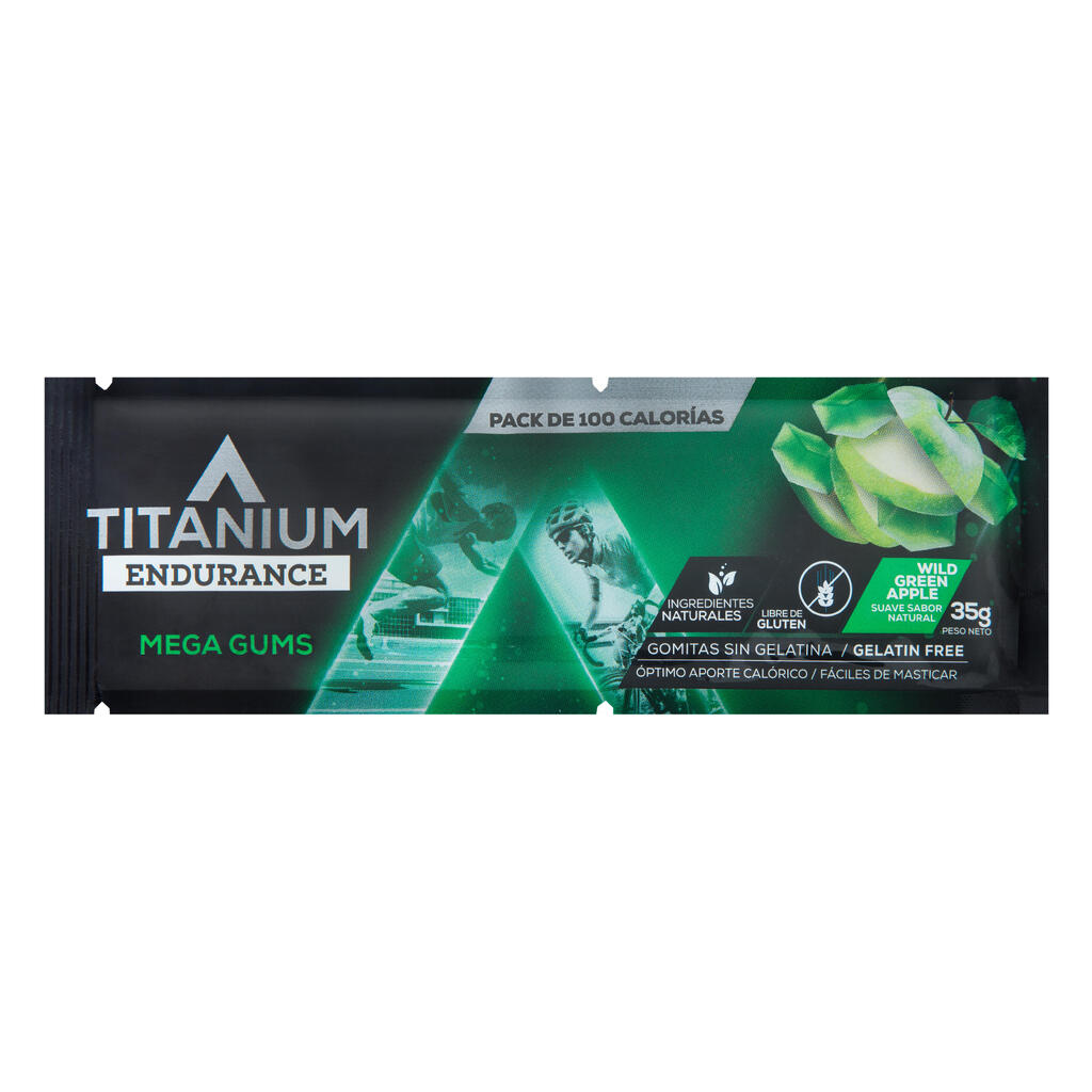 Gomitas energéticas sabor a manzana verde Titanium