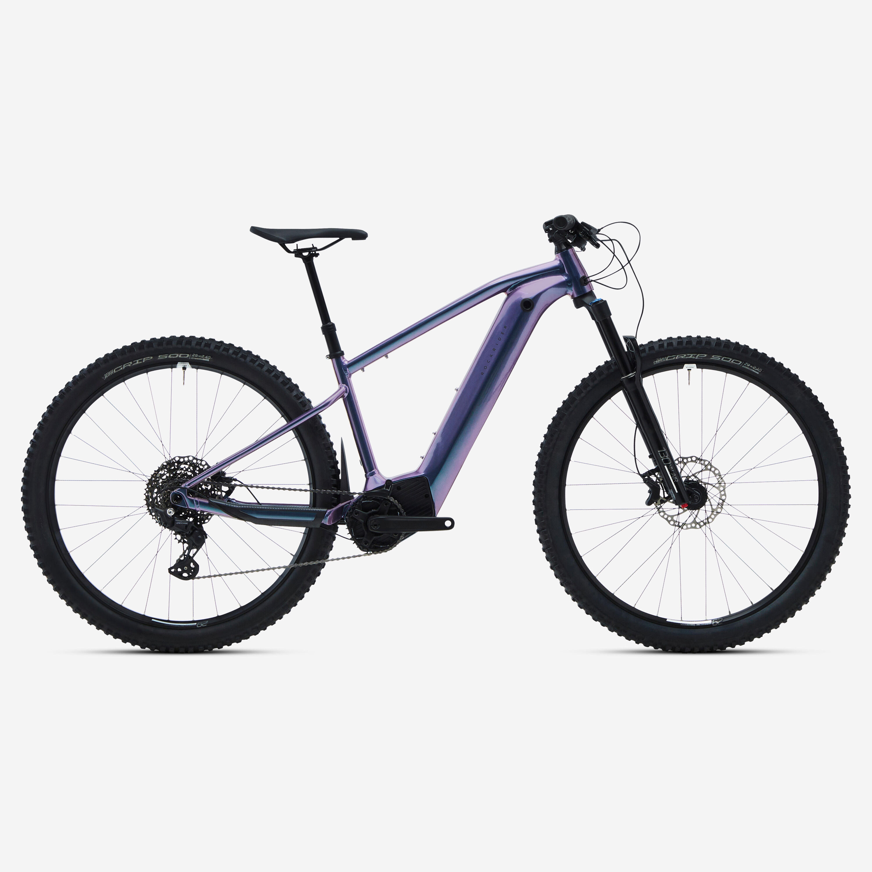 ROCKRIDER 29" 630 Wh Electric Touring Mountain Bike E-EXPL 700 - Iridescent Purple