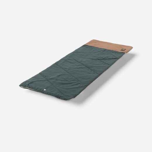 
      COTTON SLEEPING BAG FOR CAMPING - ULTIMCOMFORT 20° COTTON KHAKI
  