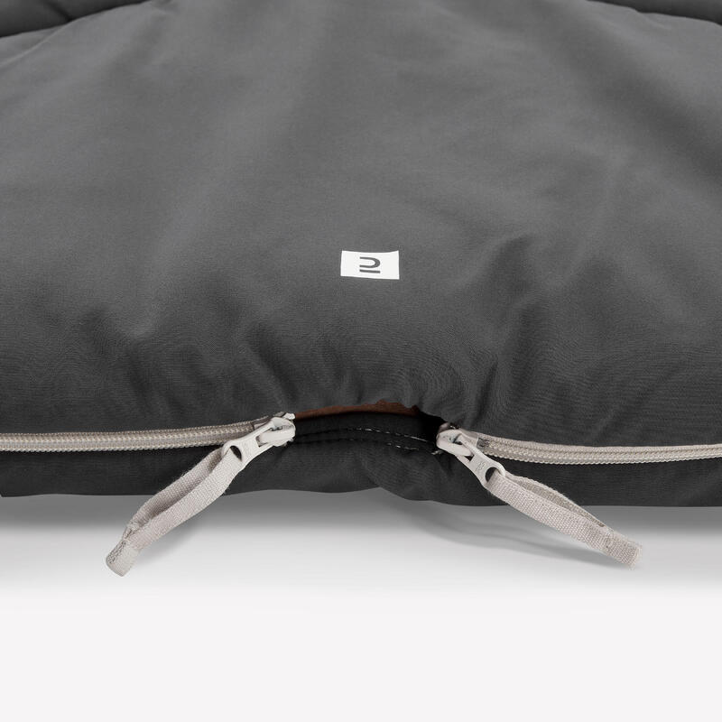 Schlafsack Doppel-Schlafsack Camping 10 °C Baumwolle - Ultim Comfort 2 Personen