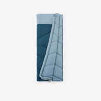COTTON SLEEPING BAG FOR CAMPING - ULTIMCOMFORT 10° COTTON BLUE