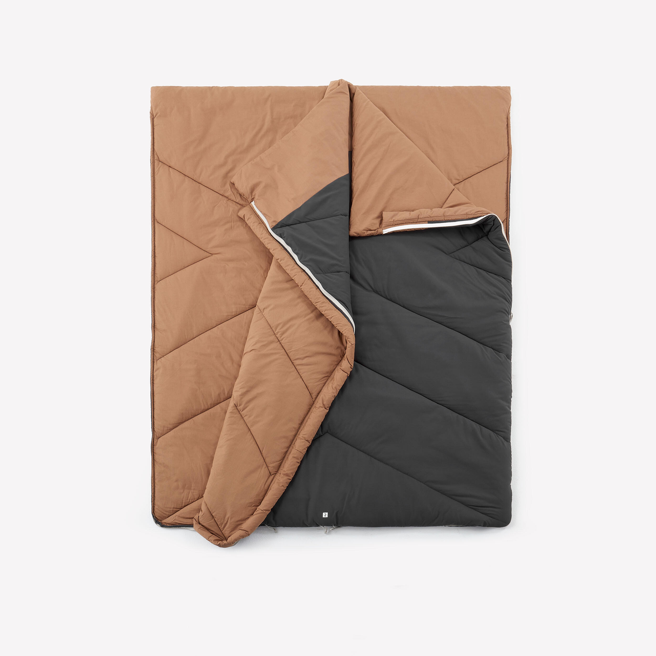 Sacco A Pelo Doppio In Flanella XXL – 220x150 Cm – Per 2 Persone, 4 Stagioni, Sfoderabile In 2 Coperte – Con 2 Cuscini, Blu Navy