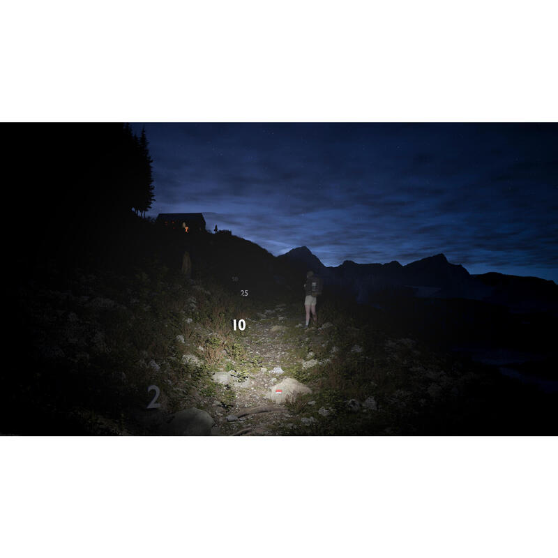 Lanternă Frontală Alergare Trail Running ONTRAIL 250 Lumeni Evadict 