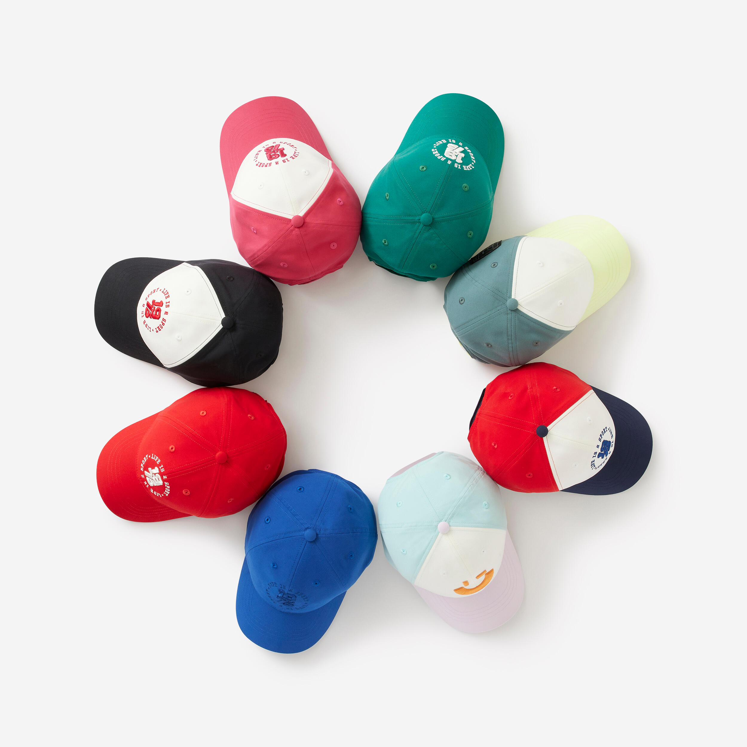 Kids' Unisex Breathable Adjustable Cap - Pine Green