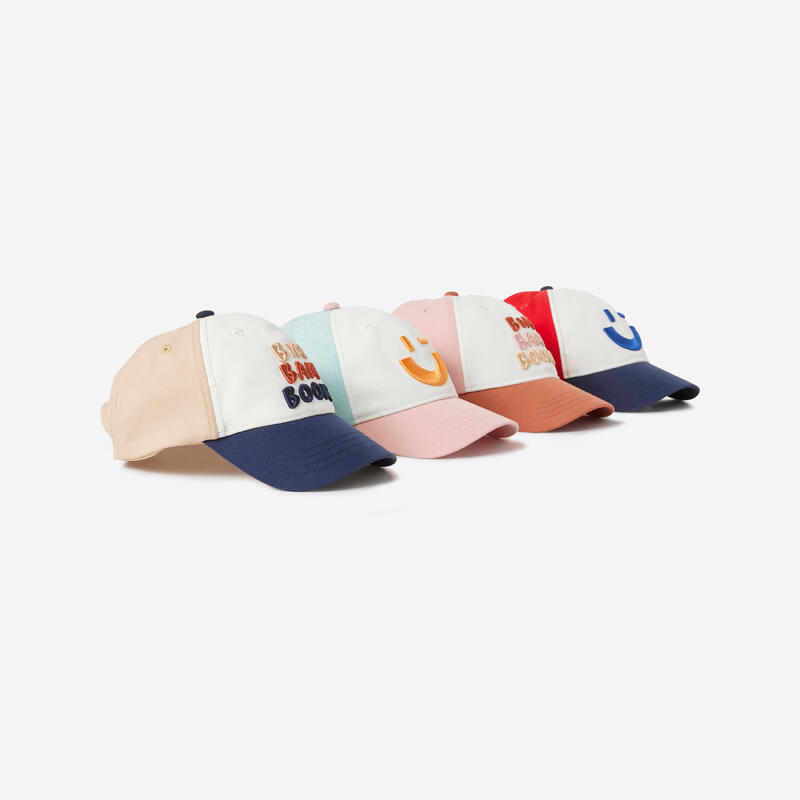 Casquette réglable enfant - bleu marine et rouge