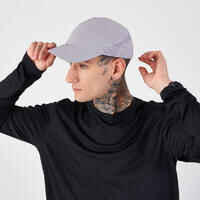 Gorra running Hombre Mujer - KIPRUN Ajustable gris