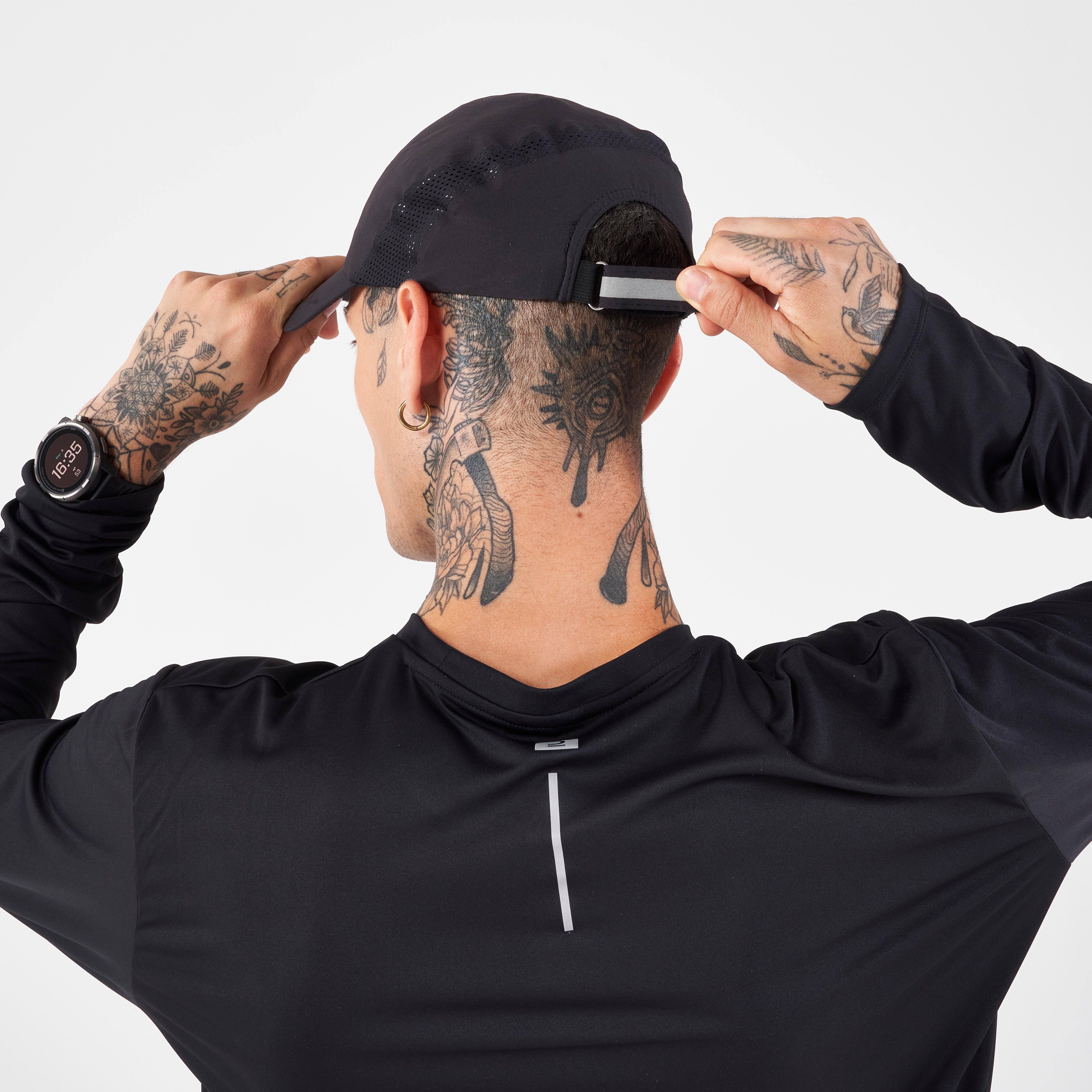 Adjustable Running Cap - Black - KIPRUN