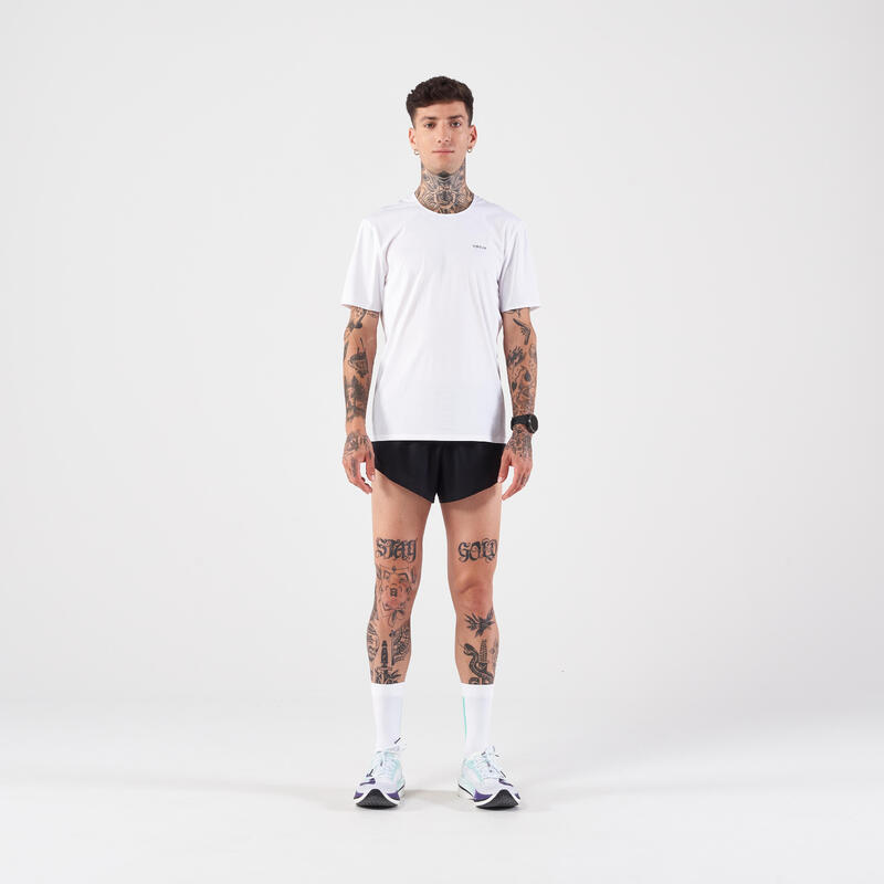 男款輕盈跑步 T 恤 900 REPLIKA－白色