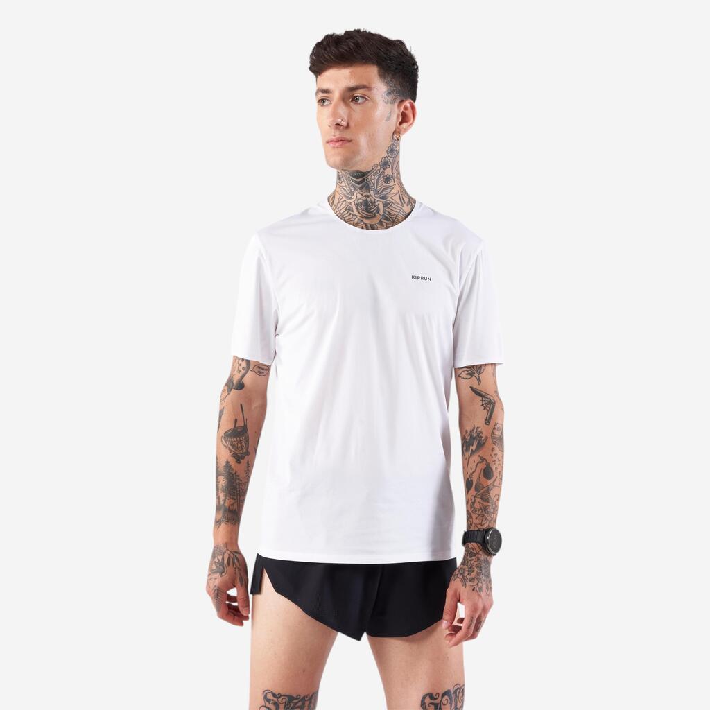 חולצת ריצה קלה לגברים KIPRUN Run 900 REPLIKA - לבן