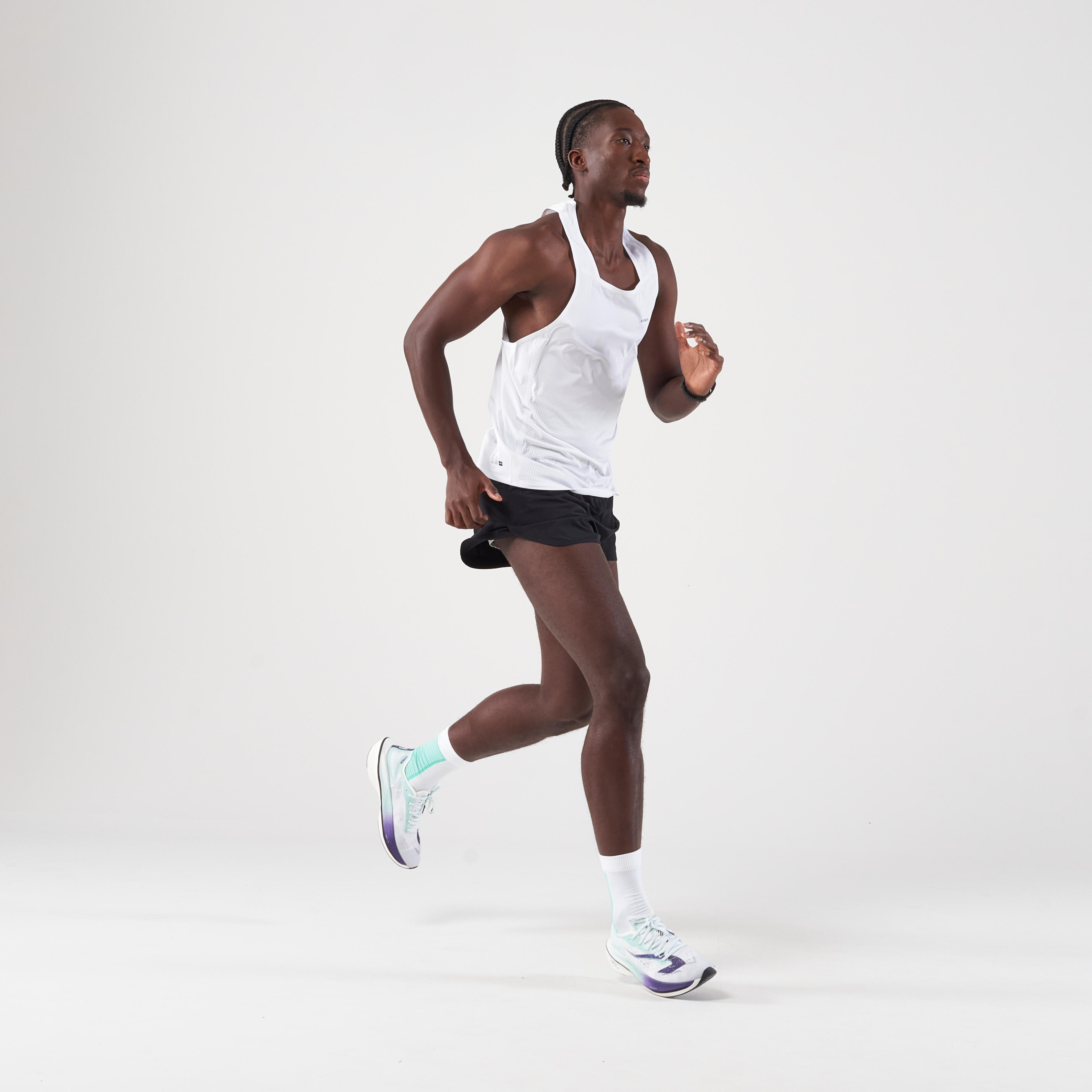 Men's 2-in-1 Breathable Running Shorts - Run Dry 550 Black - Black -  Kalenji - Decathlon