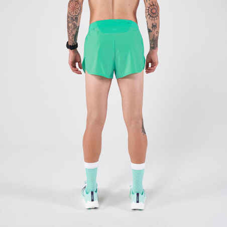 Men's KIPRUN Run 500 Comfort Split Running Shorts - Mint Green