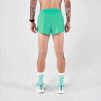 Men's KIPRUN Run 500 Comfort Split Running Shorts - Mint Green