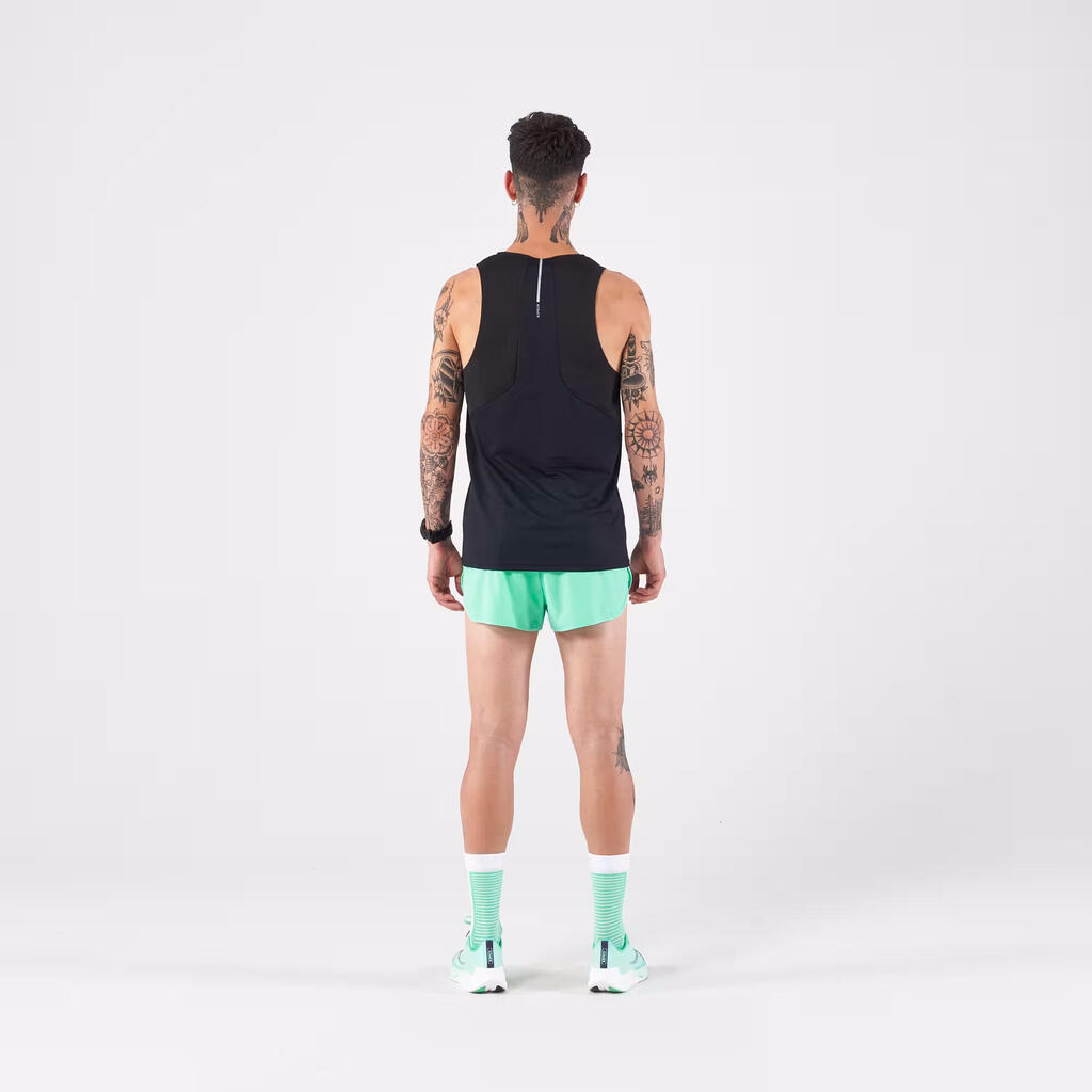 Men's KIPRUN Run 500 Comfort Split Running Shorts - Mint Green