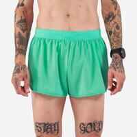 Men's KIPRUN Run 500 Comfort Split Running Shorts - Mint Green