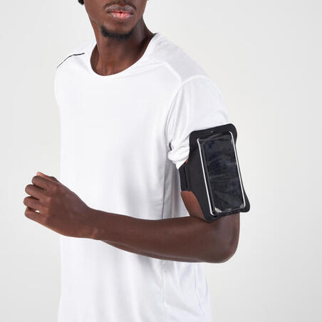 Чохол для смартфону на руку для бігу чорний