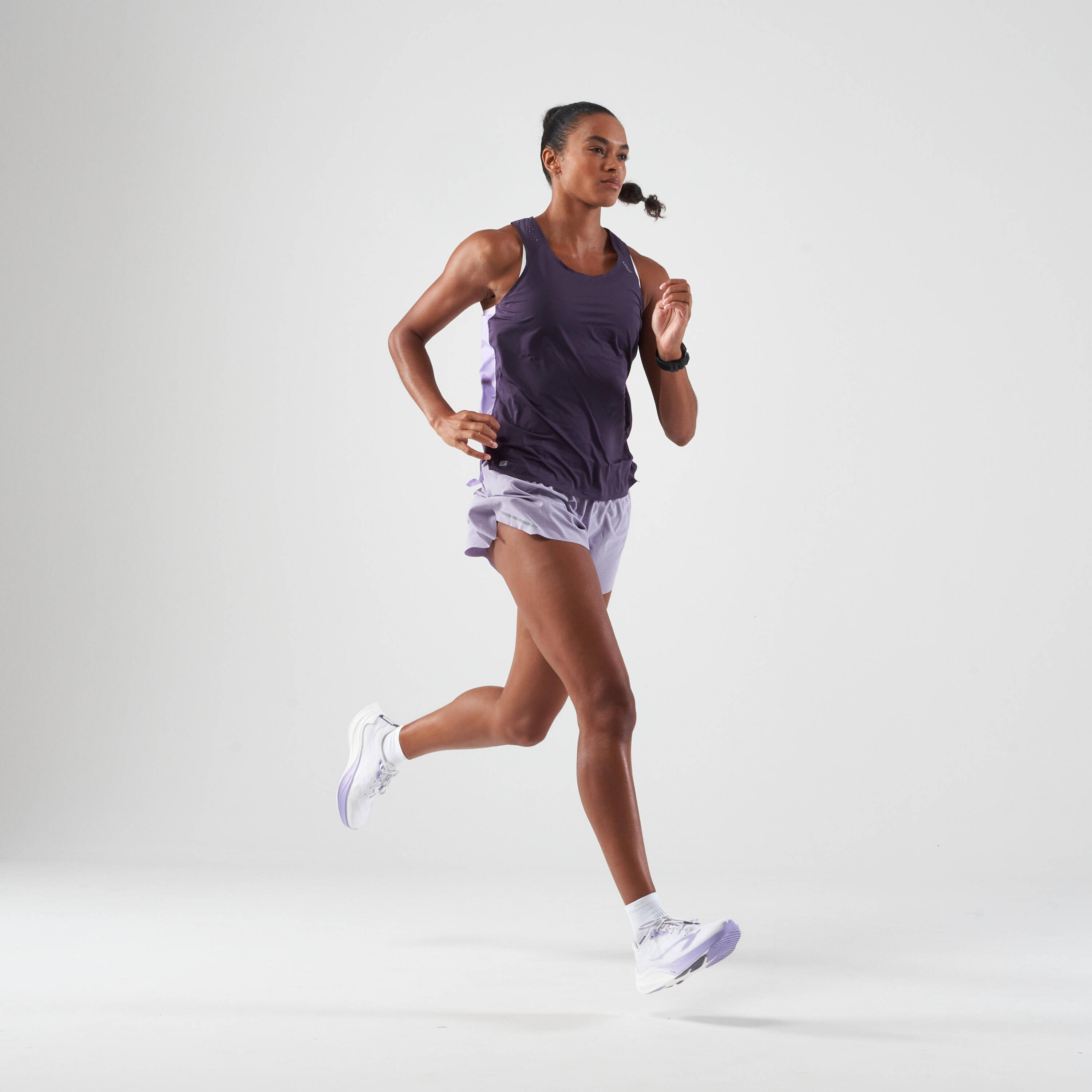 KIPRUN Run 900 Light women's lightweight running tank top - dark purple -  2