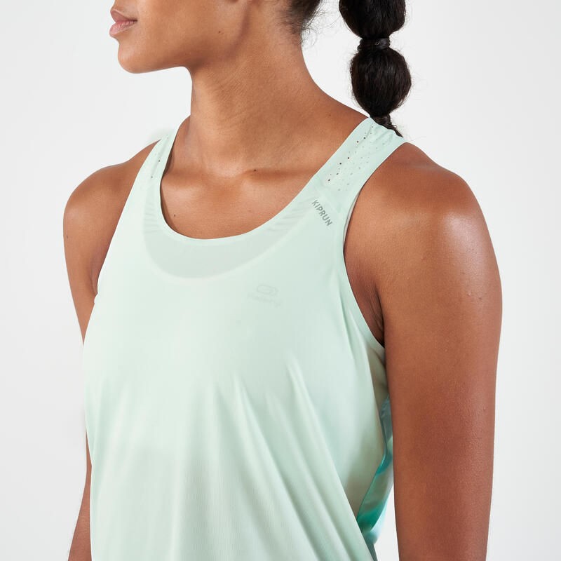 Hardlooptopje voor dames KIPRUN Run 900 Light turquoise