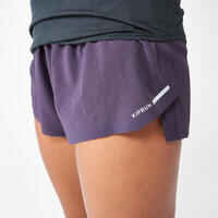 Women's Lightweight Running & Trail Shorts-KIPRUN Run 900 Light-dark purple