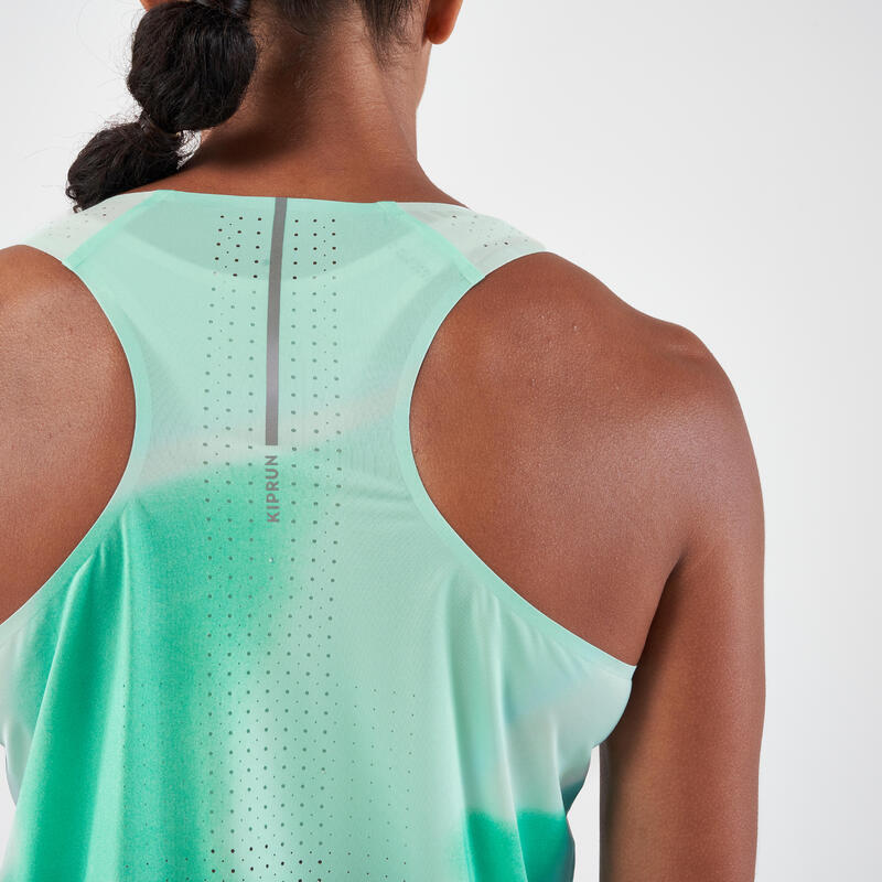 Lauf-Tanktop Damen leicht - Run 900 Light türkis