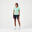 T-shirt sem Costuras Corrida/Trail Running Mulher Run 500 Confort Verde-claro
