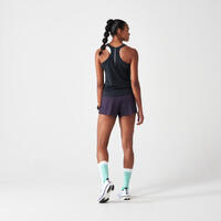 Šorts za trčanje KIPRUN Run 900 lagani ženski - tamnoljubičasti