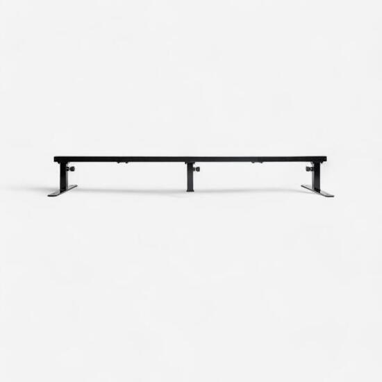 Barra slide grind skateboard quadrata regolabile nera
