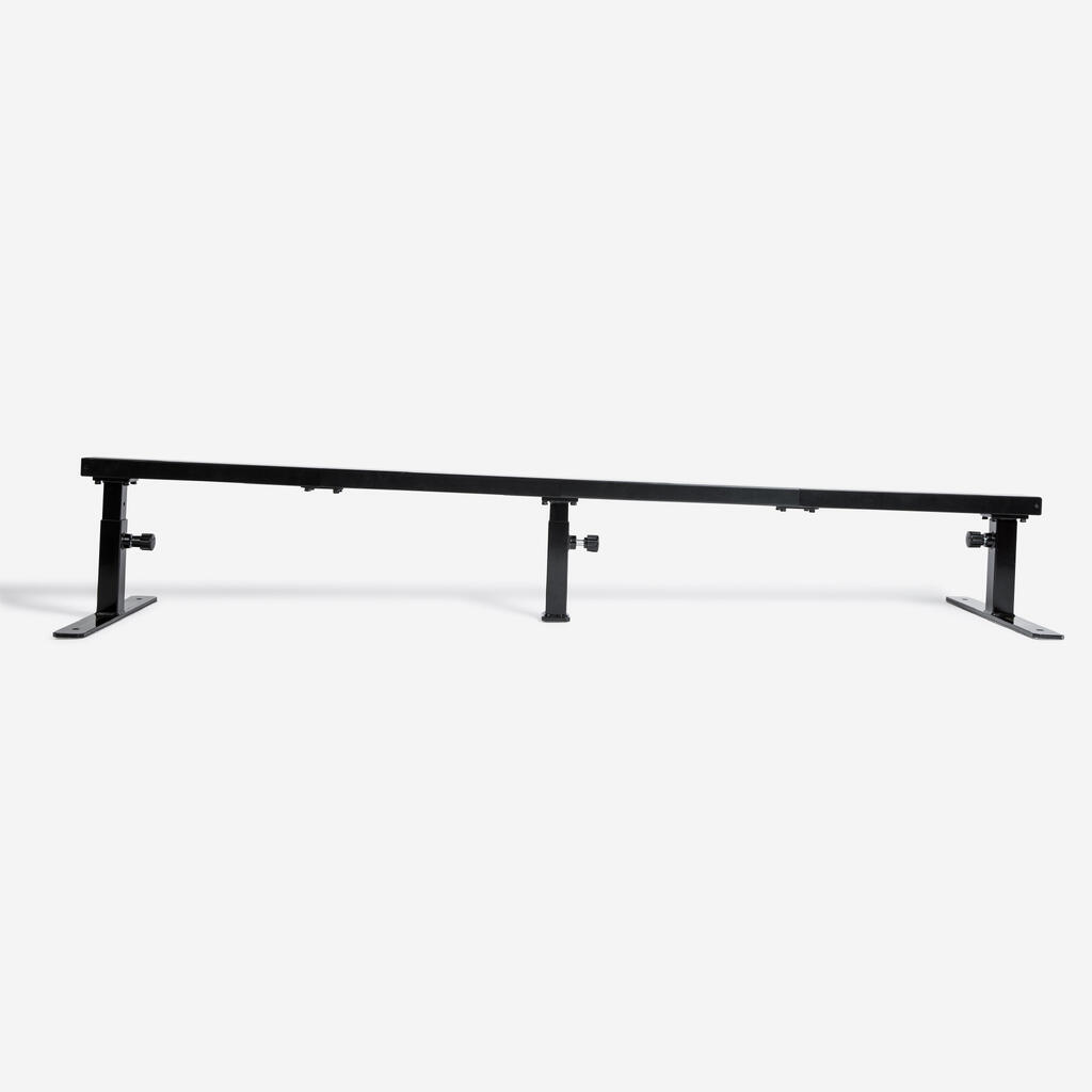 Adjustable and Connectable Skateboarding Square Slide / Grind Rail - Black