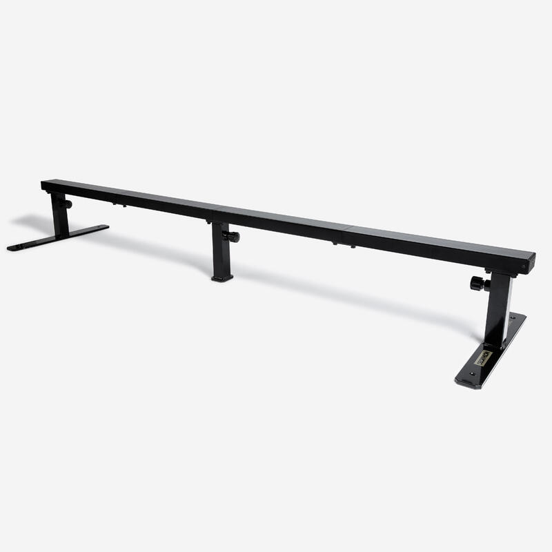 BARRE DE SLIDE / GRIND CARREE NOIRE POUR SKATEBOARD REGLABLE ET CONNECTABLE