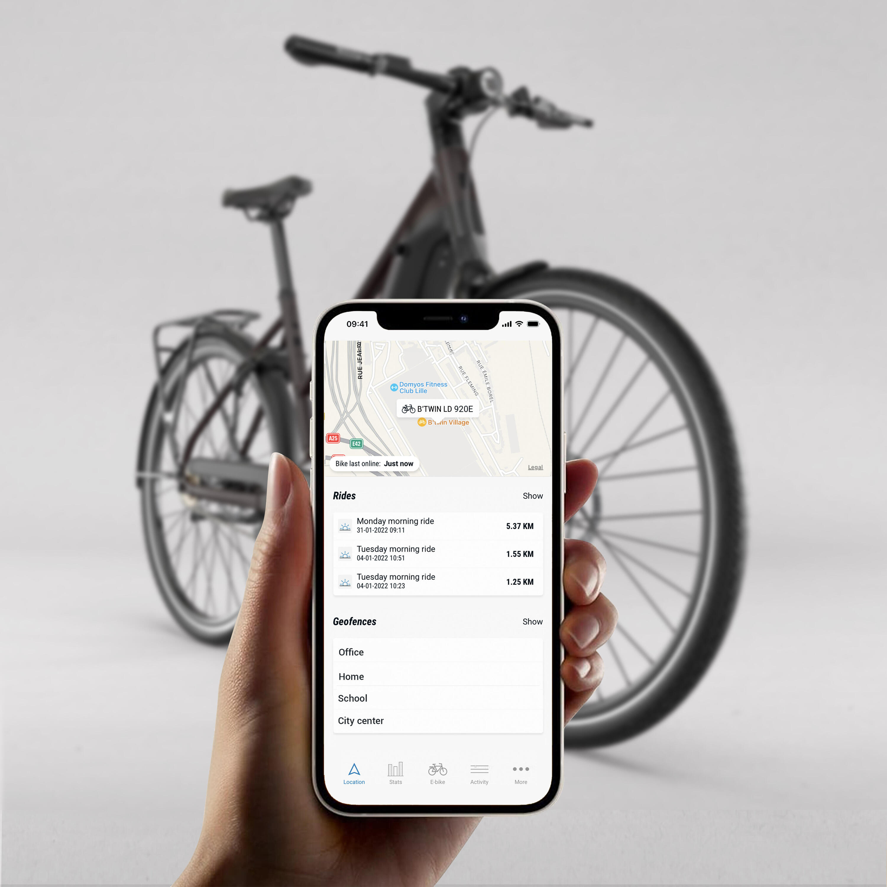 Elektrische stadsfiets met automatische Owuru versnelling LD 920E laag frame 5/24