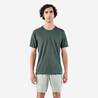 Men Running T-Shirt, Quick Dry, Crew Neck - Dark Green