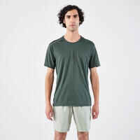 Camiseta Running Transpirable hombre - Dry+ Verde Oscuro 