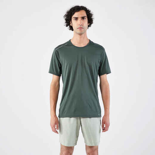 
      POLERA RUNNING TRANSPIRABLE HOMBRE DRY+ VERDE OSCURO 
  