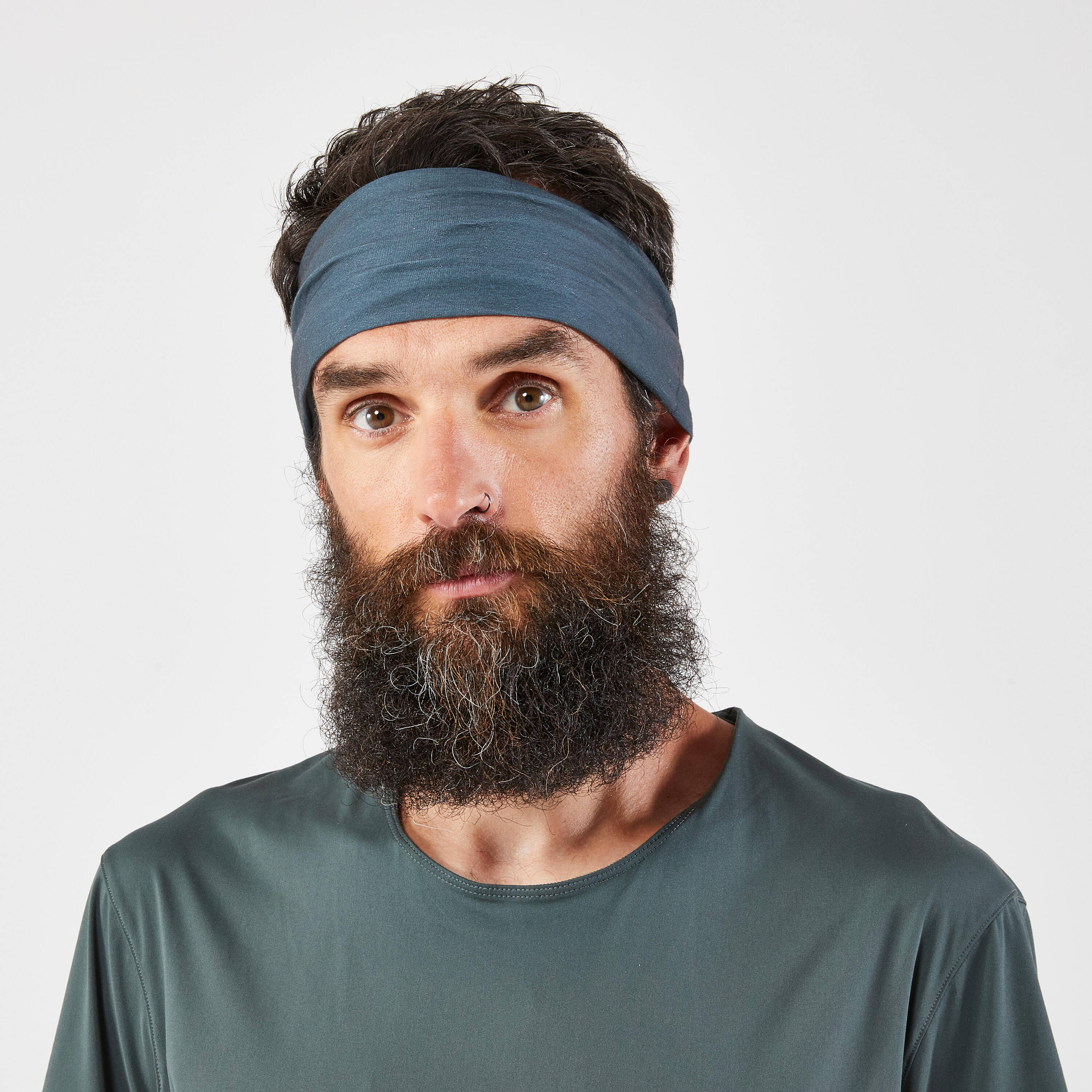 KIPRUN Unisex running neck warmer/multi-function headband - Dark Khaki -  3