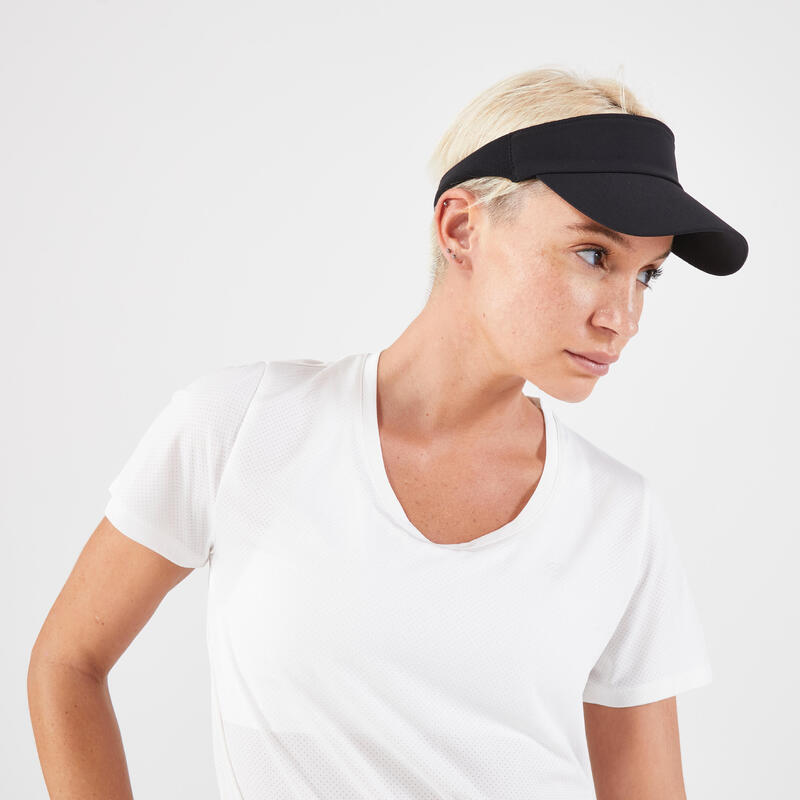 Lauf-Visor Cap Unisex - V2 schwarz 