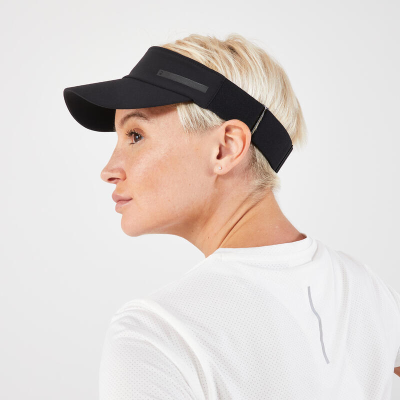 Lauf-Visor Cap Unisex - V2 schwarz 